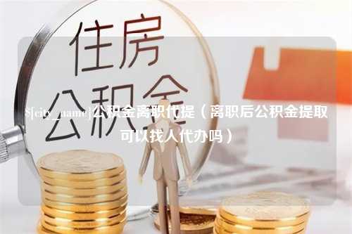 鄢陵公积金离职代提（离职后公积金提取可以找人代办吗）